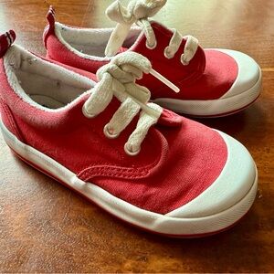 EUC Keds Graham Red Canvas Sneakers- Size 7